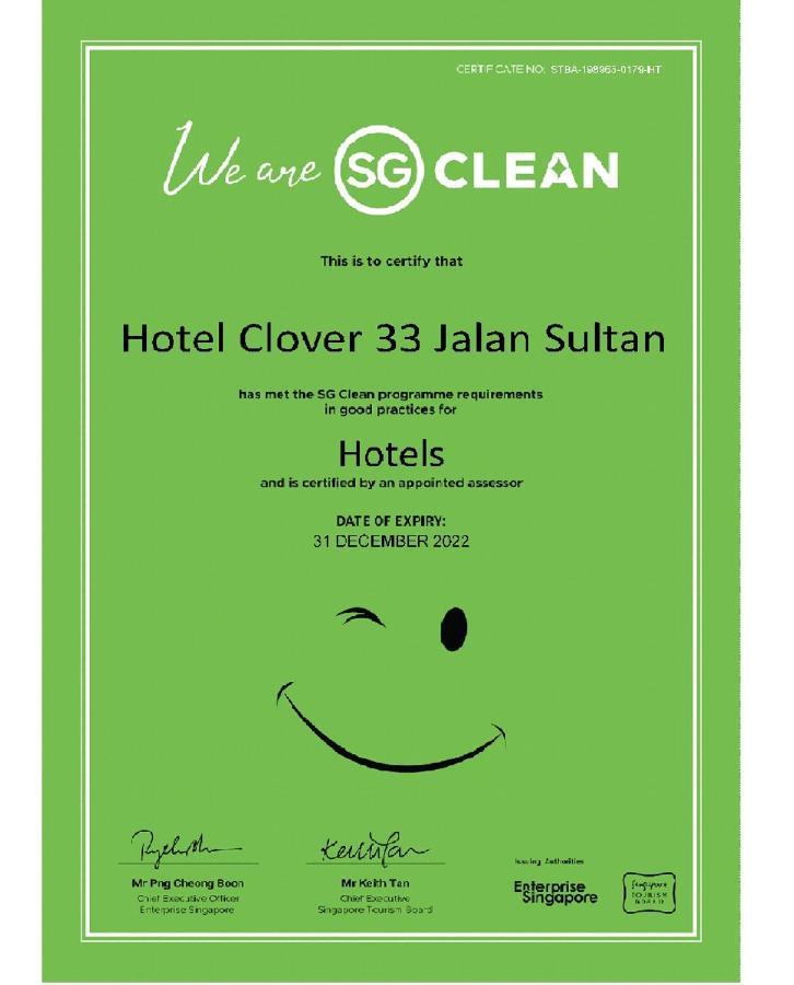 Hotel Clover 33 Jalan Sultan Singapore Eksteriør bilde